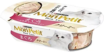 モンプチ プチリュクスカップ 成猫用 クリーミーまぐろ 57g×48個入り (ケース販売) ［キャットフード］