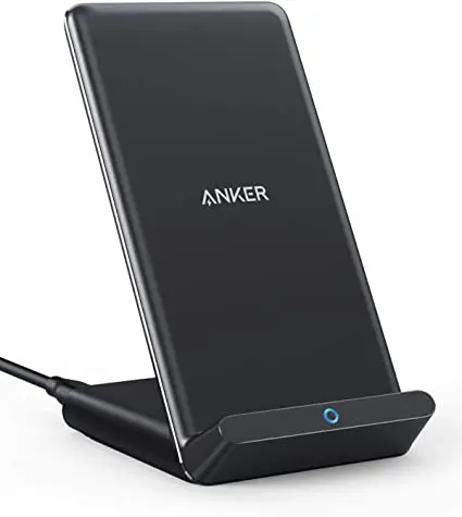 Anker PowerWave 10 Stand(改善版) ワイヤレス充電器 Qi認証 iPhone 12 / 12 Pro Galaxy 各種対応 最大10W出力 (ブラック)